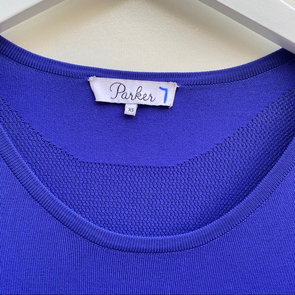 Parker | Trace Knit Fit and Flare Mini Dress XS - Picture 3 of 8